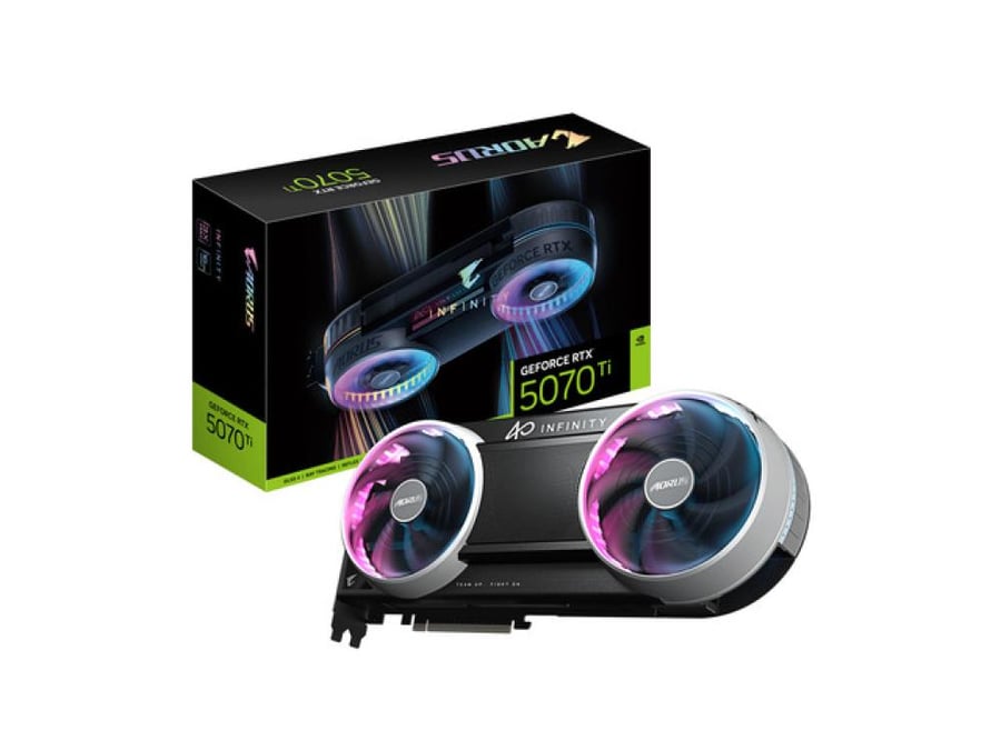 كرت شاشة GIGABYTE GeForce RTX 5070 Ti AORUS INFINITY 16GB GDDR7