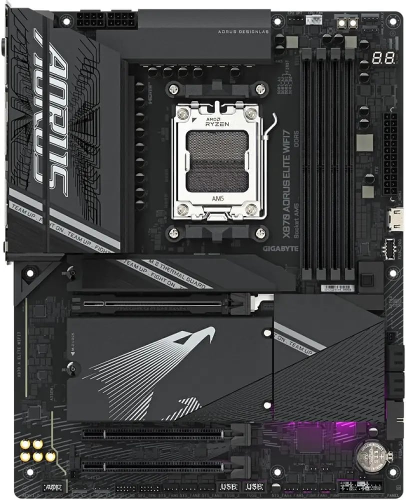 لوحة أم GIGABYTE X870 AORUS ELITE WIFI7 AM5 DDR5 ATX Wi-Fi 7