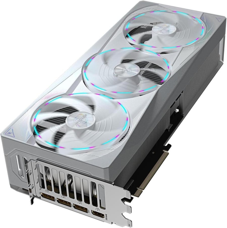 كرت شاشة GIGABYTE GeForce RTX 5080 AORUS MASTER ICE 16GB GDDR7 - أبيض