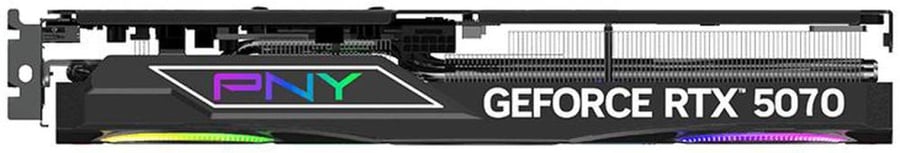 كرت شاشة PNY GeForce RTX 5070 ARGB EPIC-X RGB OC Triple Fan 12GB GDDR7 - أسود