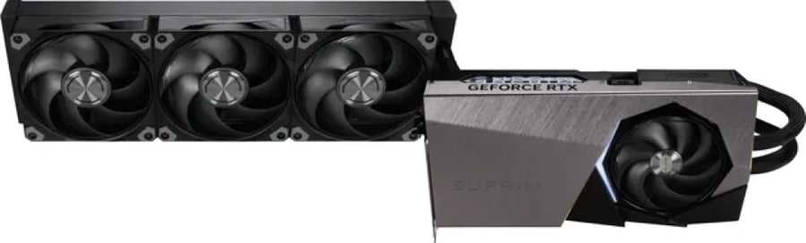 كرت شاشة MSI GeForce RTX 5080 SUPRIM LIQUID SOC 16GB GDDR7