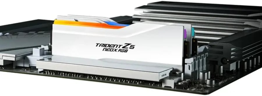 رام G.SKILL Trident Z5 NeoX RGB 32GB (2x16GB) DDR5 6000MT/s CL30 AMD EXPO - أبيض