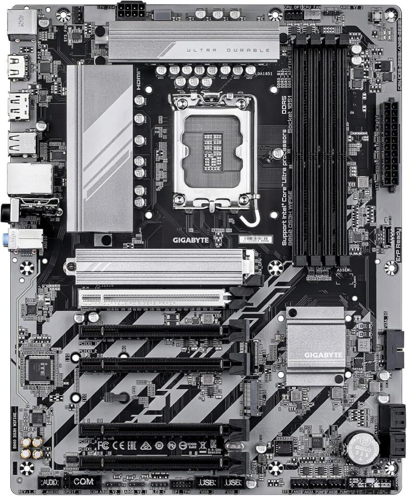 لوحة أم GIGABYTE B860 DS3H WIFI6E LGA1851 DDR5 ATX Wi-Fi 6E