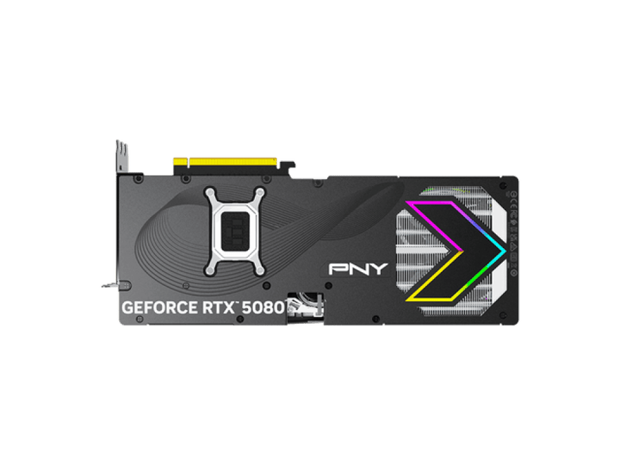 كرت شاشة PNY GeForce RTX 5080 ARGB EPIC-X RGB OC Triple Fan 16GB GDDR7 - أسود