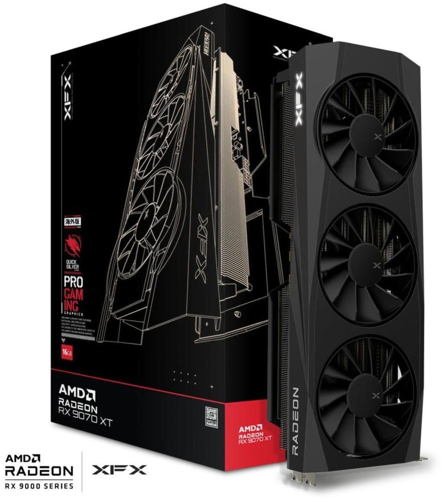 كرت شاشة XFX Radeon RX 9070 XT Quicksilver 16GB GDDR6