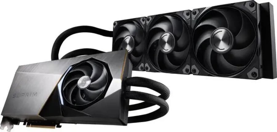 كرت شاشة MSI GeForce RTX 5080 SUPRIM LIQUID SOC 16GB GDDR7