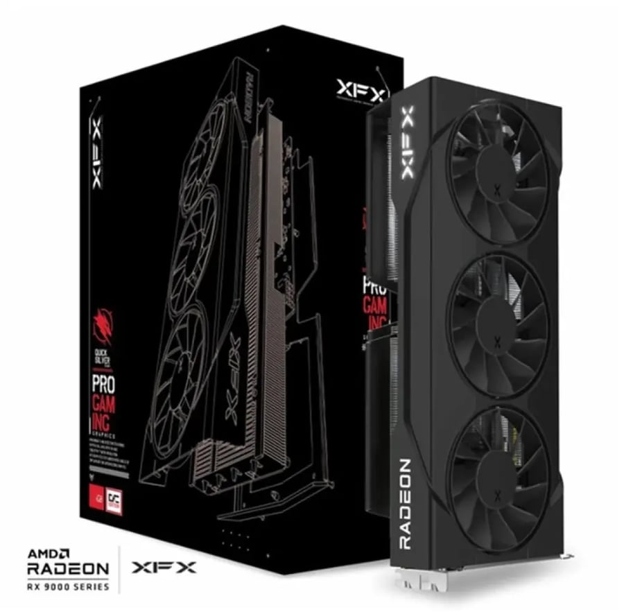 كرت شاشة XFX Radeon RX 9060 XT Swift OC Triple Fan 16GB GDDR6