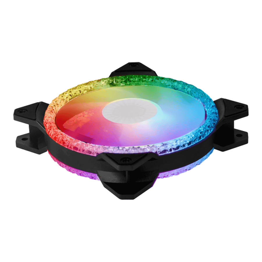 Cooler Master MasterFan MF120 Prismatic Case Fan Kit — 3 Fans - Black