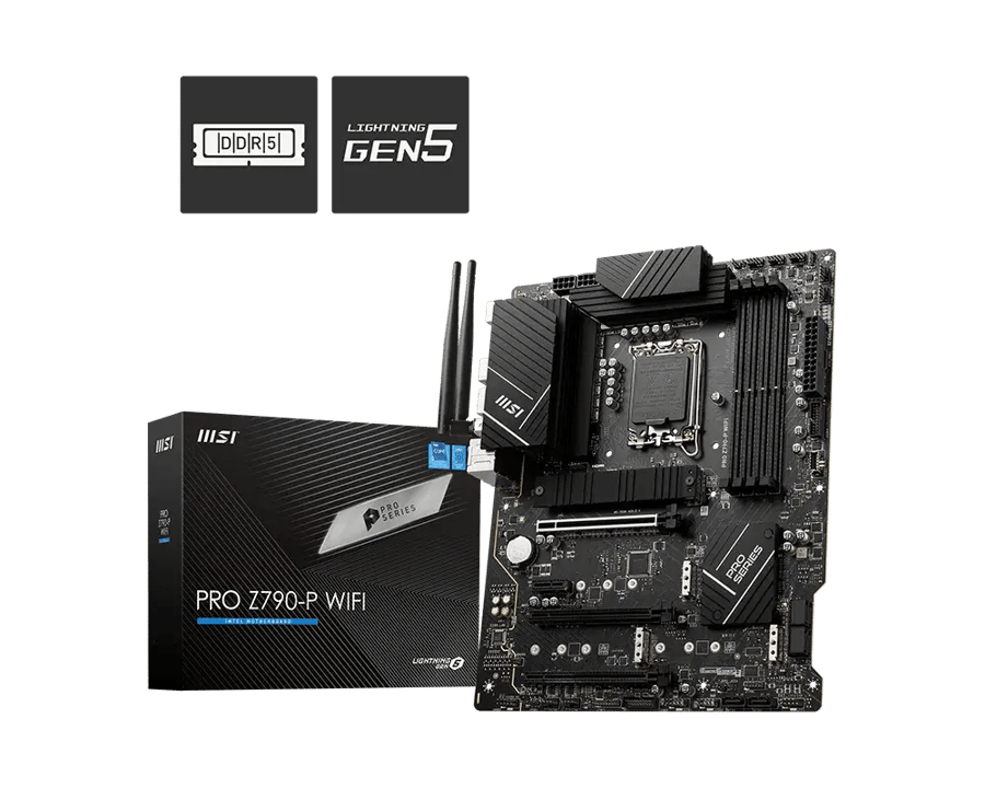 لوحة أم MSI PRO Z790-P WIFI LGA1700 DDR5 ATX Wi-Fi 6E