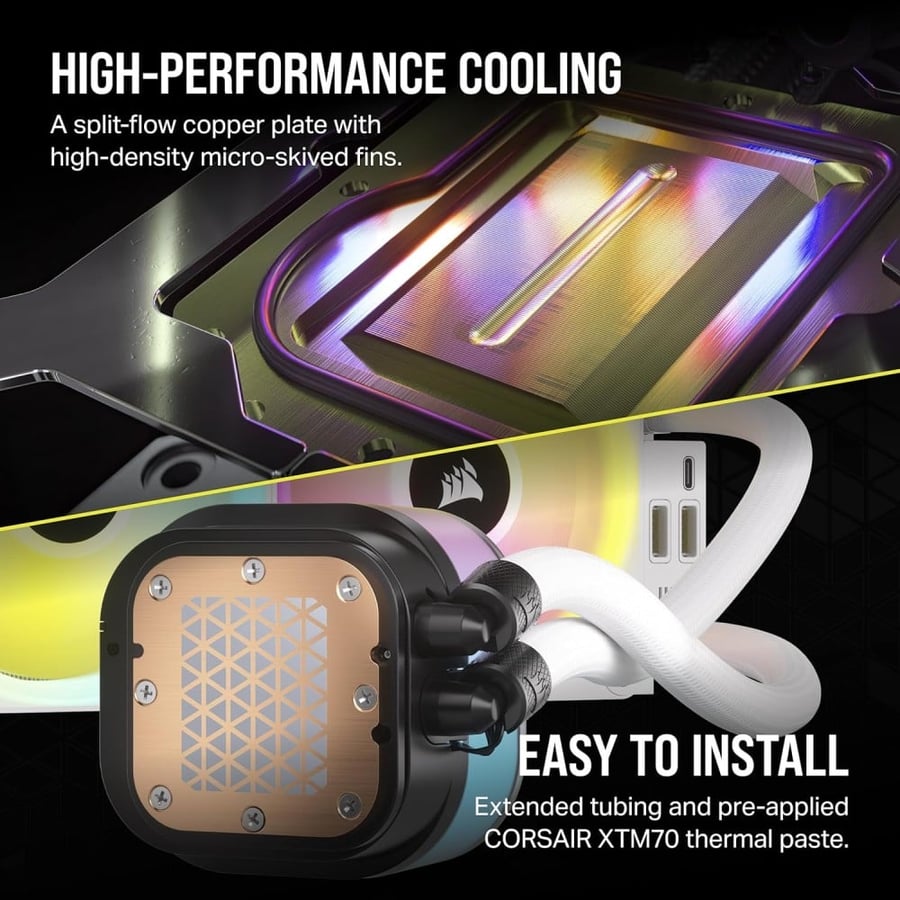 CORSAIR iCUE Link H150i LCD Liquid CPU Cooler Water Cooler