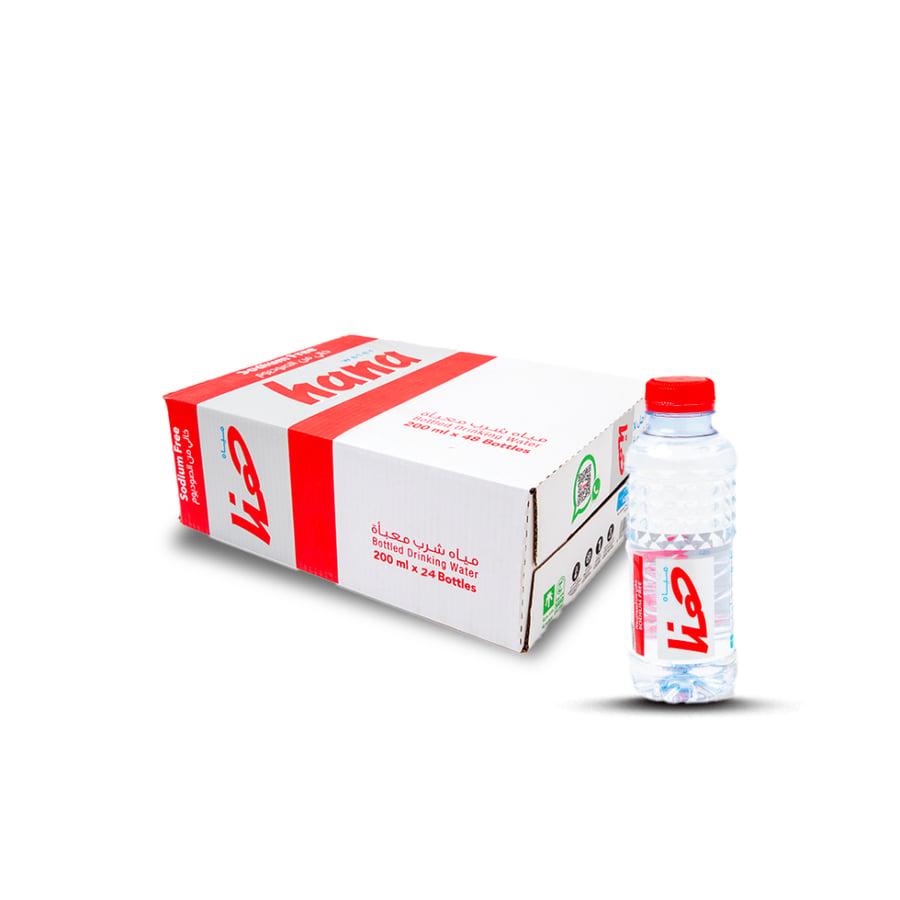 Carton of water here 200 ml / 24 bottles