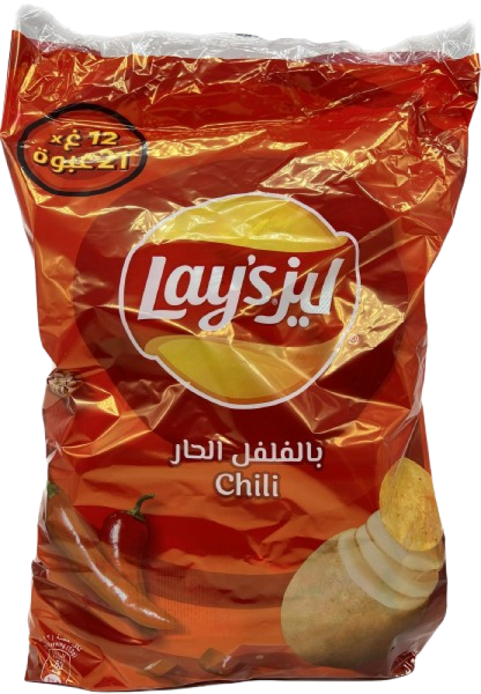 ليز  بالفلفل الحار كيس 21عبوة ×12غ