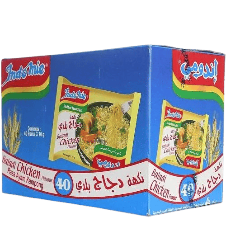 كرتون اندومي نكهة دجاج بلدي 40عبوة×70غ