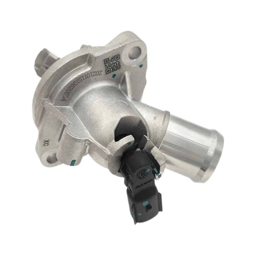 THERMOSTAT ENGINE RX5+MG6 بلف حرارة مع كوع-اصلي --رقم القطعه- 10148835/12635761