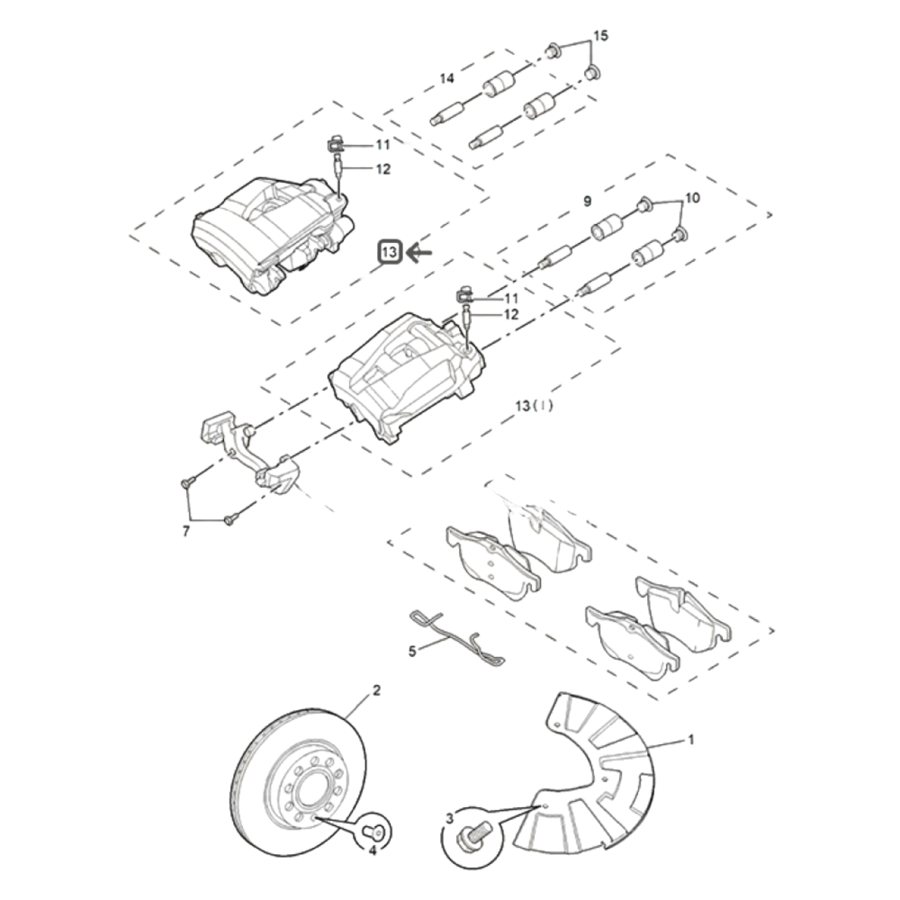 FRONT BRAKE CLPR MG5 فرامل كاليبر امامى-اصلي -10235743