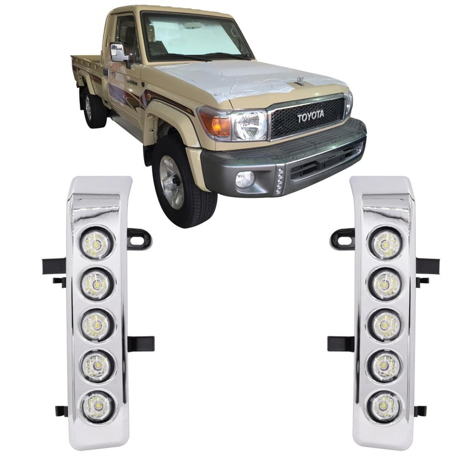 TY989-LED-مصابيح ضباب ليد الشاص بريمي 2015-2017 كشافات ضباب جهتين