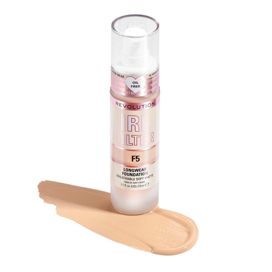 كريم أساس ريفولوشن IRL Filter 16H Longwear Soft Matte F5 23 مل