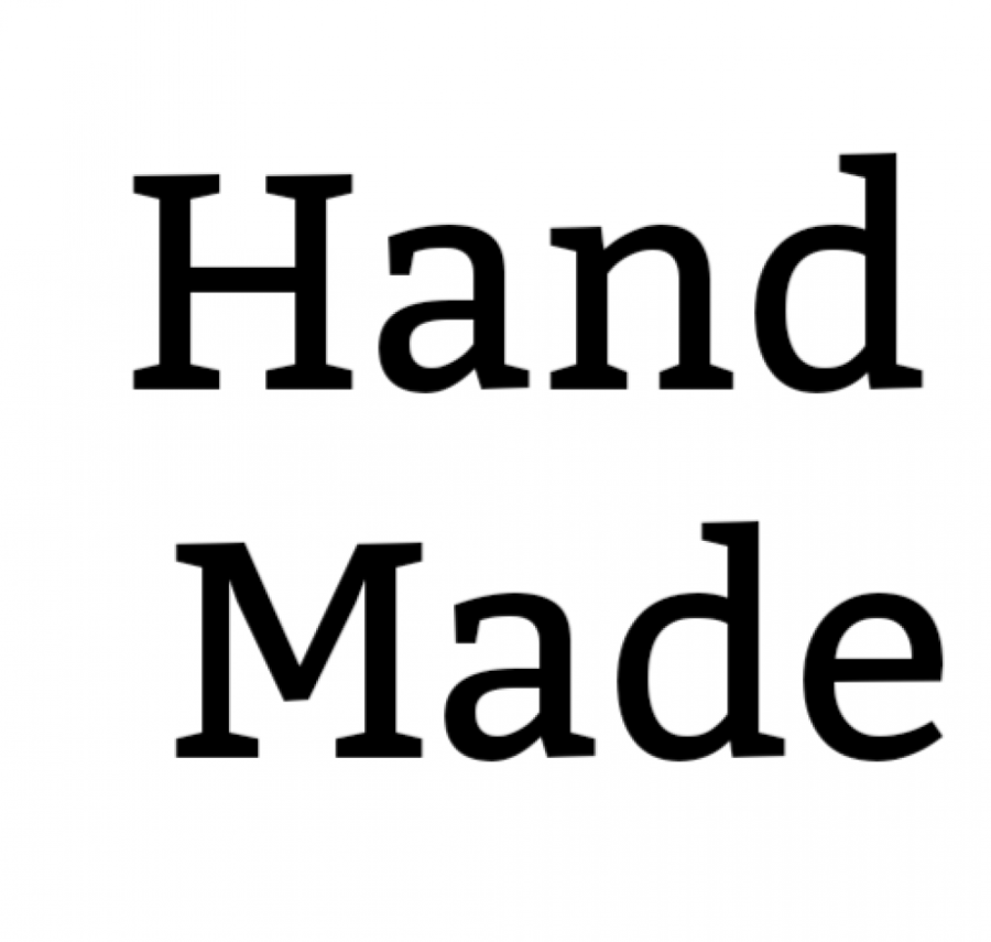 ختم الصابون والفخار بعبارة Hand Made