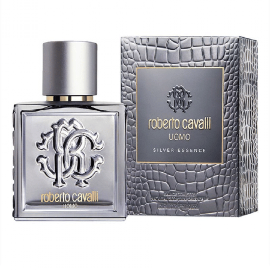 عطر روبرتو كفالي اومو سلفر ايسنس او دو تواليت رجالي 100مل