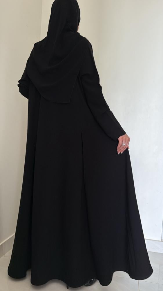 Dark black abaya