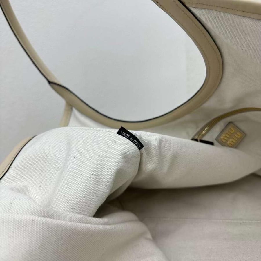 IVY leather Beige bag