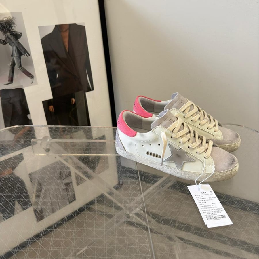 Golden Goose silver star/ Pink/