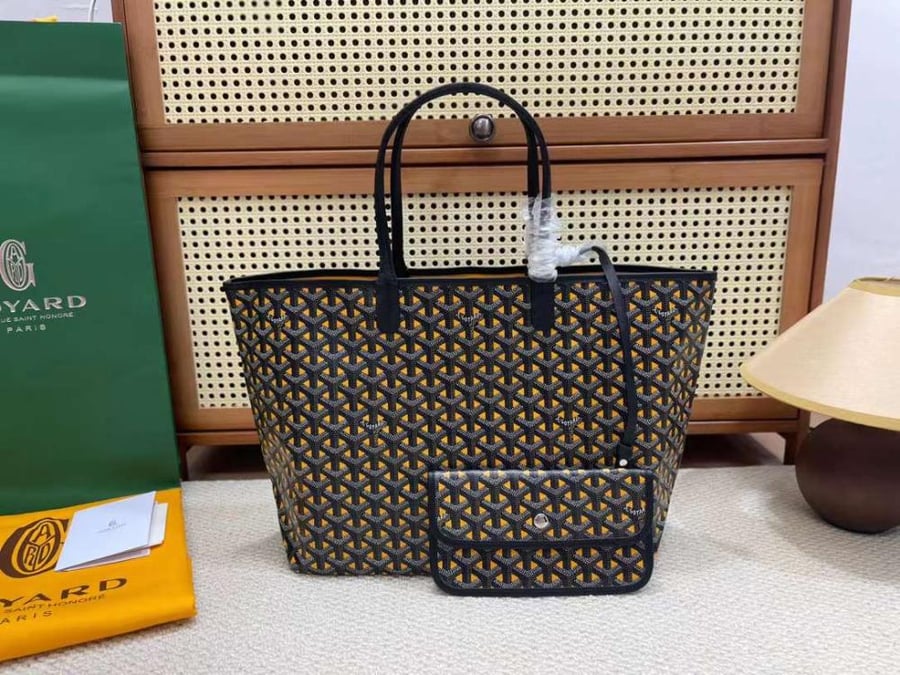 Goyard Goyardine Saint Louis  yellow/Black Claire Voie PM