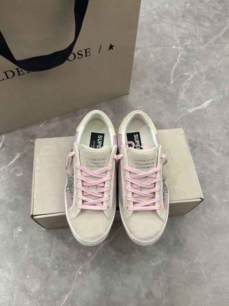 Golden Goose  /Pink/Silver Glitter With Drowning