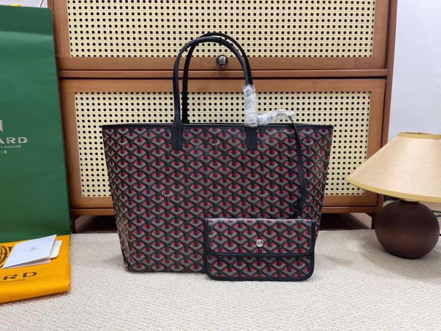 Goyard Goyardine Saint Louis Red / Black Claire Voie PM
