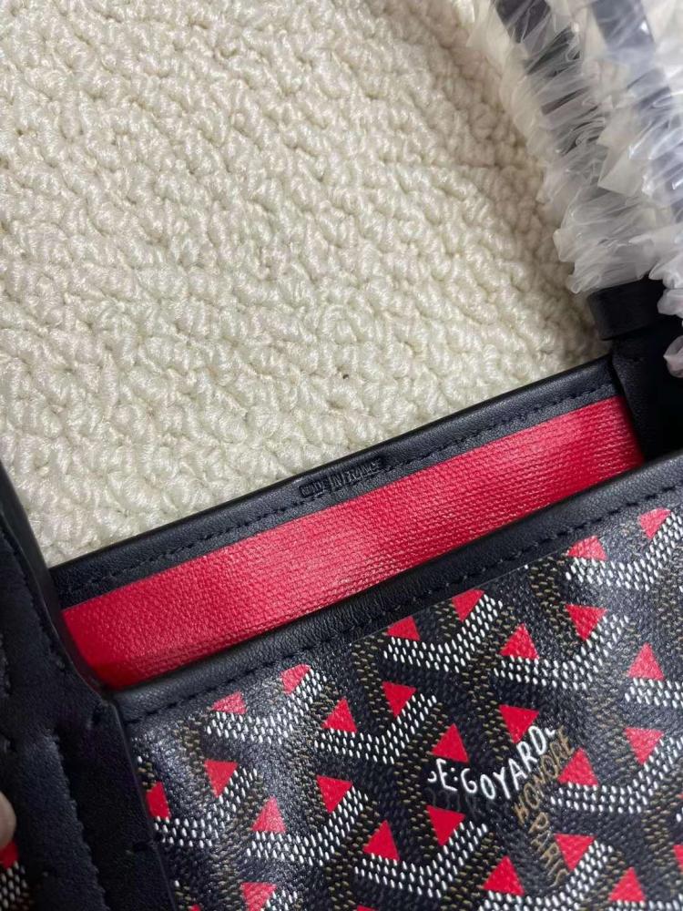 Goyard Goyardine Saint Louis Red / Black Claire Voie PM
