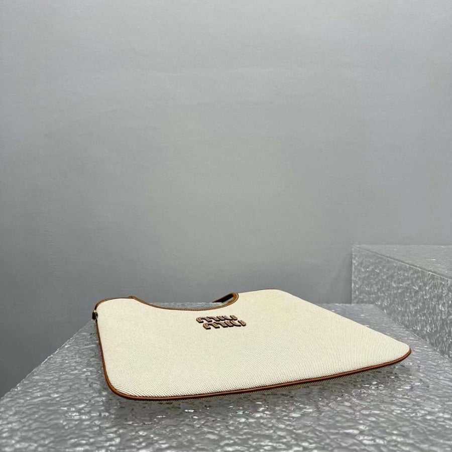 Women's Ivy Canvas Beige/Brown Handbag