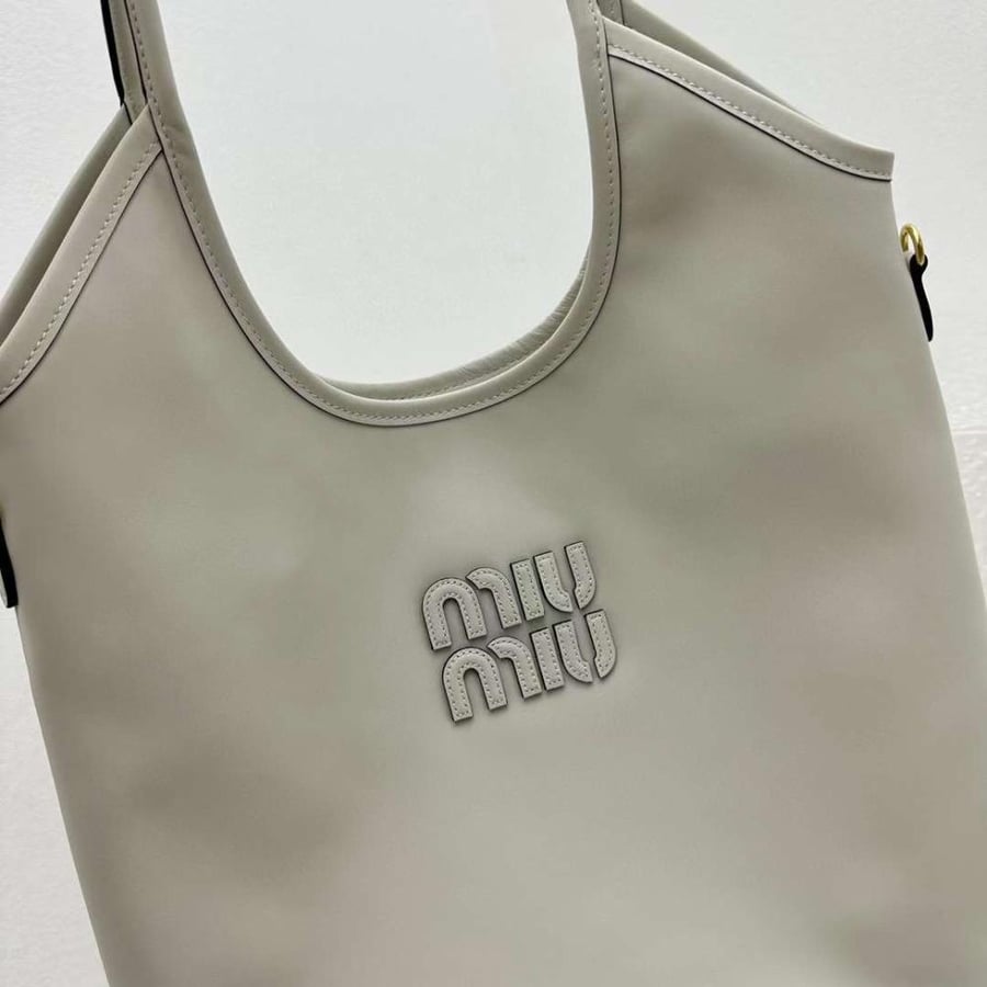 Women's Ivy Leather  White Handbag
