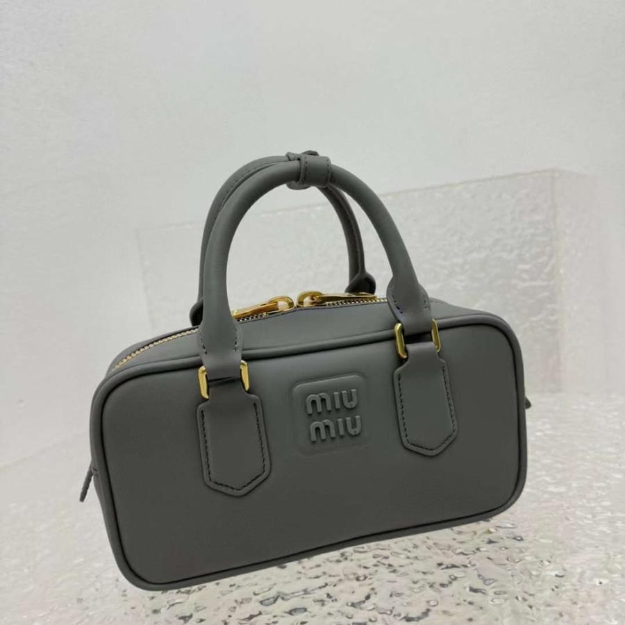 Arcadie Leather  Grey Bag
