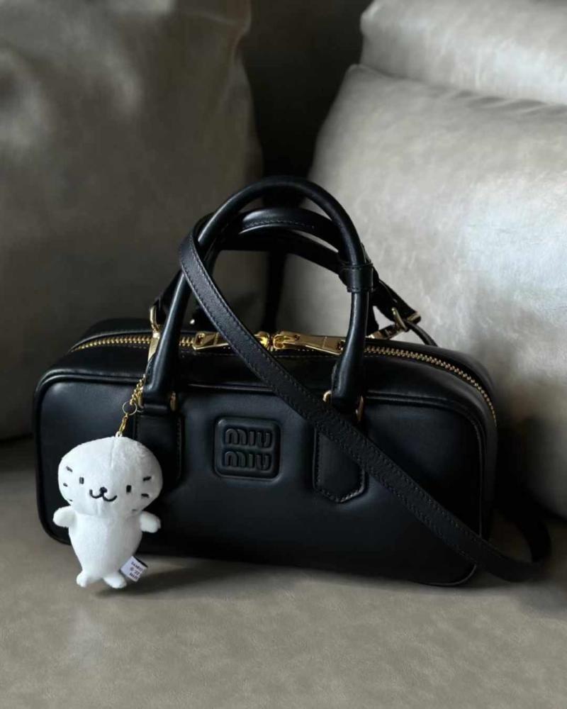 Arcadie Leather Black Bag