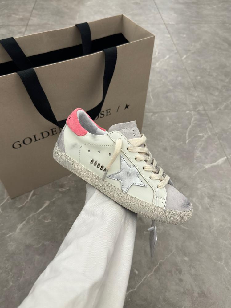 Golden Goose silver star/ Pink/