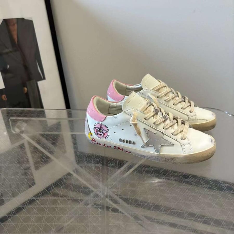 Golden Goose  /White/Pink