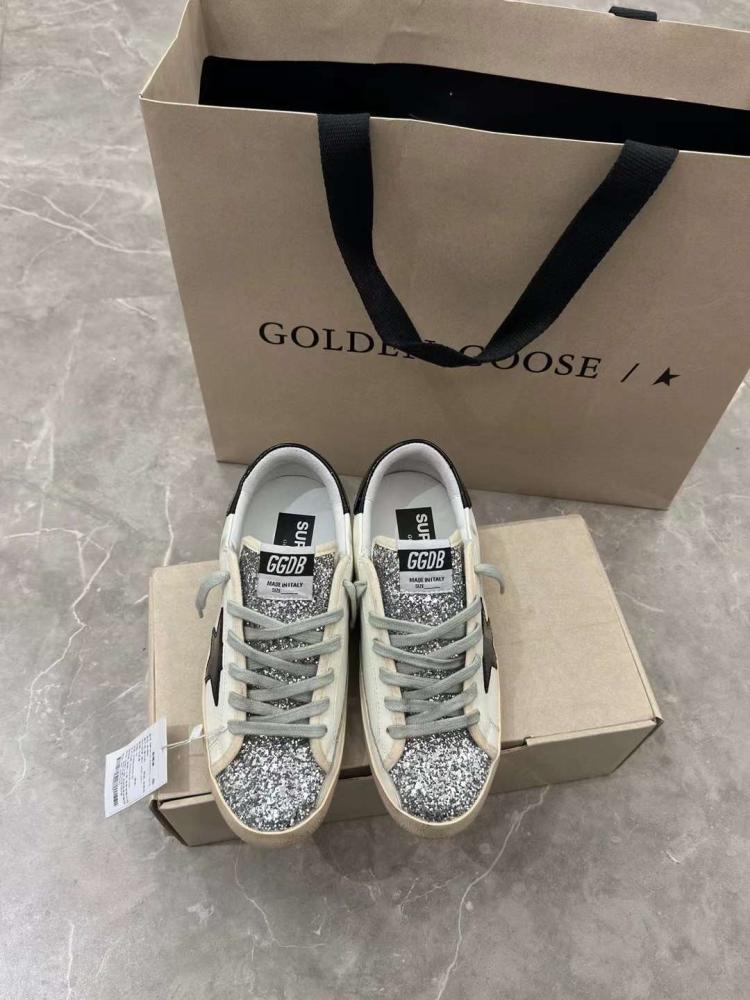 Golden Goose  /Black Star With silver Glitter