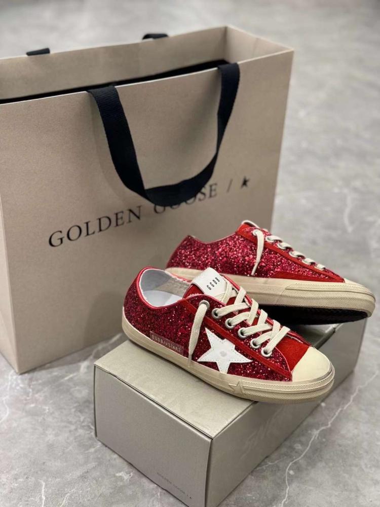 Golden Goose  /Red Glitter / White Star