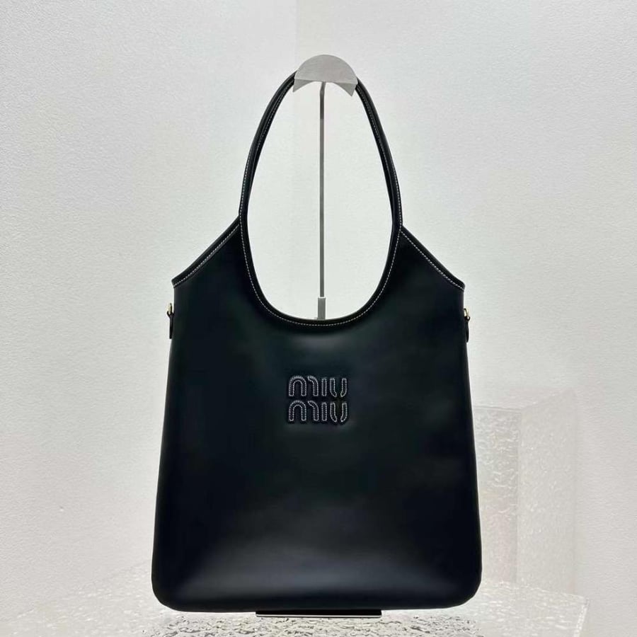 Women's Ivy Leather  Black Handbag