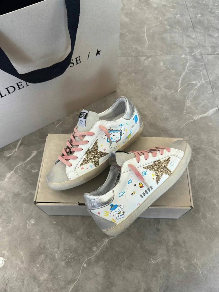 Golden Goose  /Gold Glitter Star/with drowning