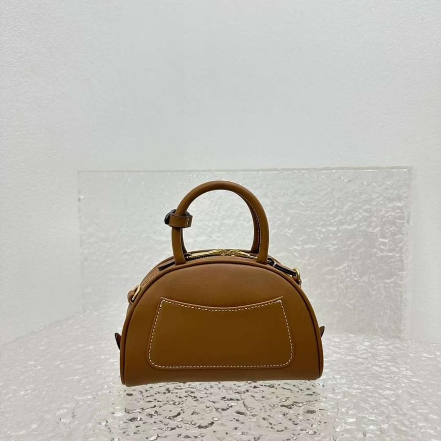 Miu Miu Zip-Up Crossbody  Brown Bag