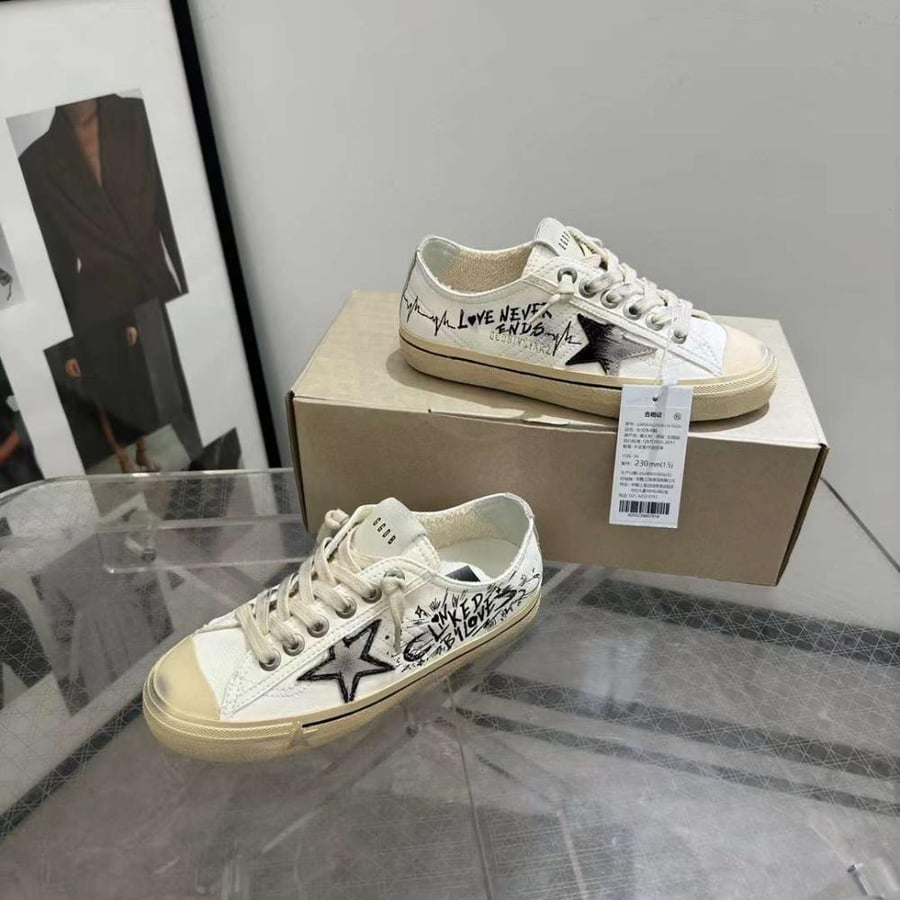 Golden Goose  /Black /grey Glitter