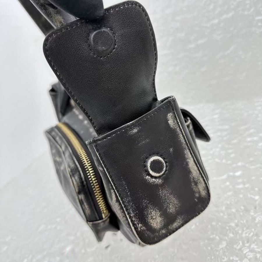 Miu miu Leather Pocket Black Bag