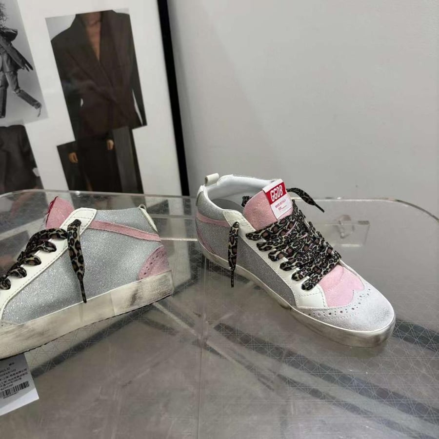 Golden Goose  /Silver/Pink Tiger Tie