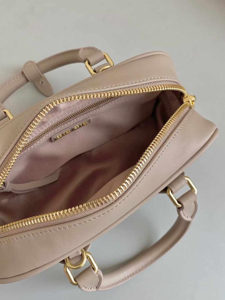 Arcadie Leather Nude Bag