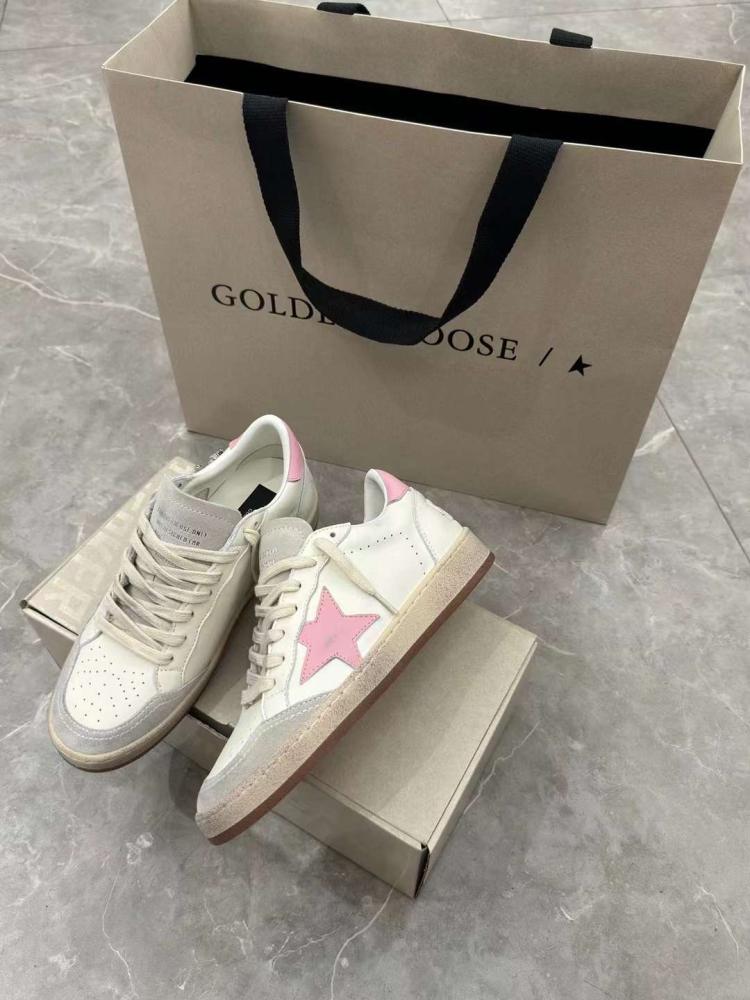 Golden Goose /Pink Star / White / Crystal