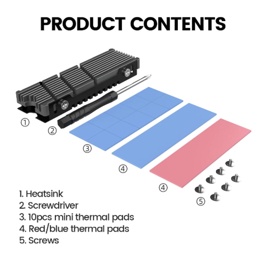 M.2 heat spreader