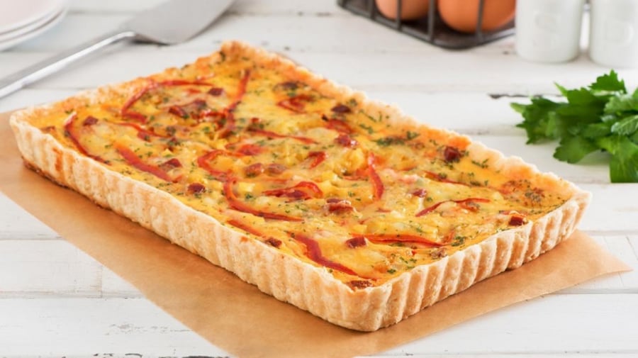 قالب تارت مستطيل بقاعدة متحركة  32*22*3 cm - غير لاصق / Rectangular tart Pan With Removable Bottom Non-Stick