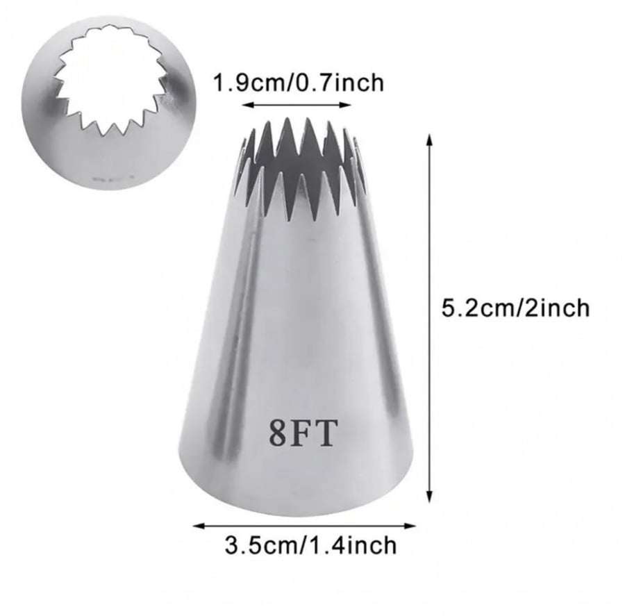 بلابل كريمة استيل 8FT