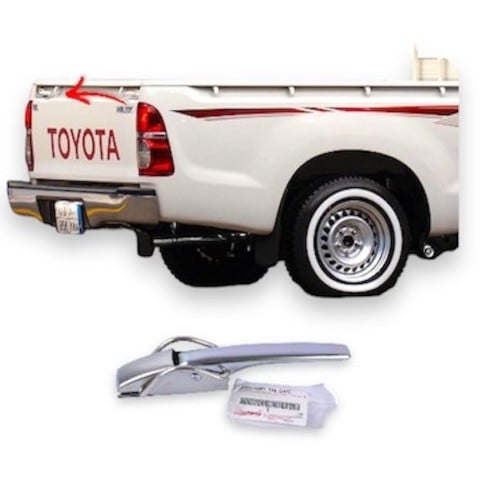 Original left door handle for the box of Hilux 2006 - 2015